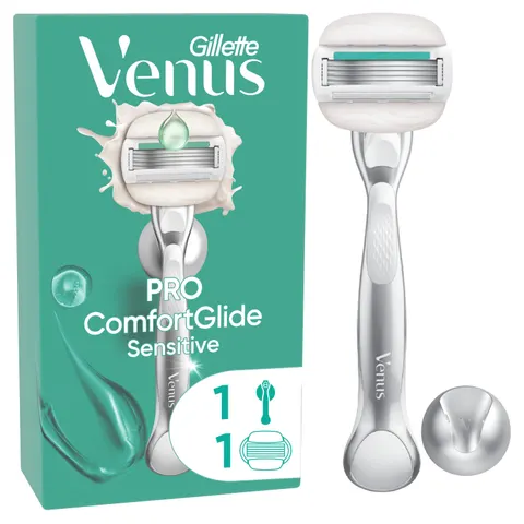 Gillette Venus ComfortGlide Sensitive Razor + 1 Razor Blades – Bild 1