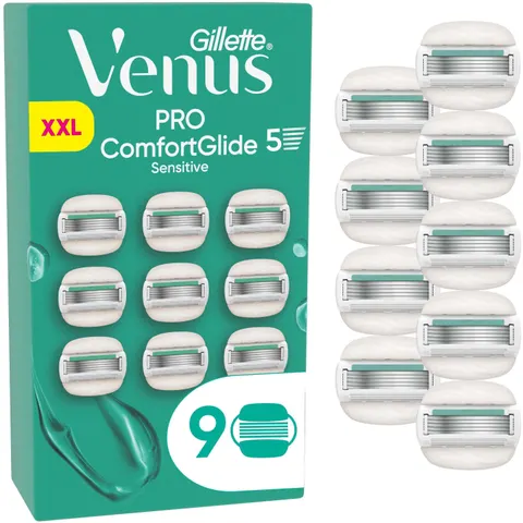 Gillette Venus Pro ComfortGlide Sensitive Razor Blades 9 St. – Bild 1