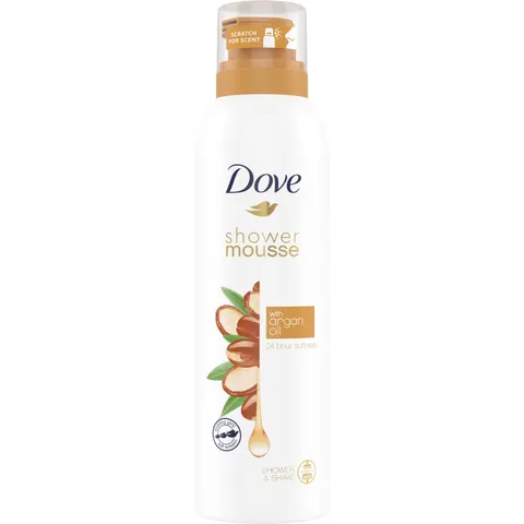 dove mousse doccia docciaschiuma con olio d'argan 200 ml – immagine 1