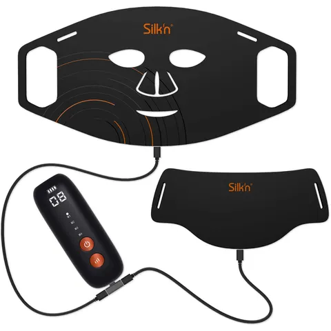 Silk'n Dual LED Neck & Face Mask Set – Black – image 1