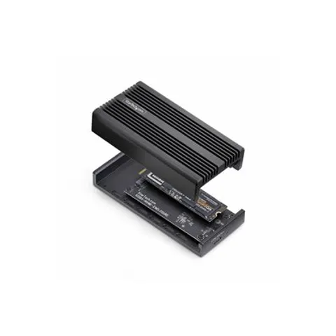 StarTech.com USB4 M.2 NVMe SSD Behuizing, 40Gbps, Externe USB-C / Thunderbolt NVMe SSD Behuizing, Aluminium Heatsink Behuizing, B+M/M-Key – afbeelding 1