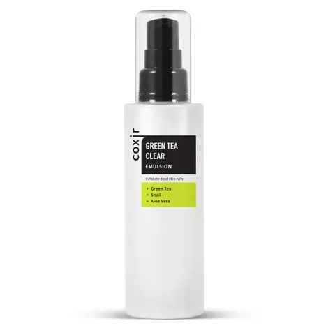 Coxir Greentea Clear Emulsion for Normal, Combination and Acne-Prone Skin 100mL – immagine 1