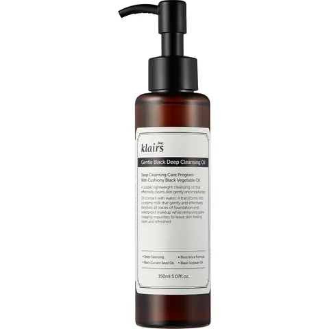 Klairs Gentle Black deep cleansing oil 150 ml – imagen 1