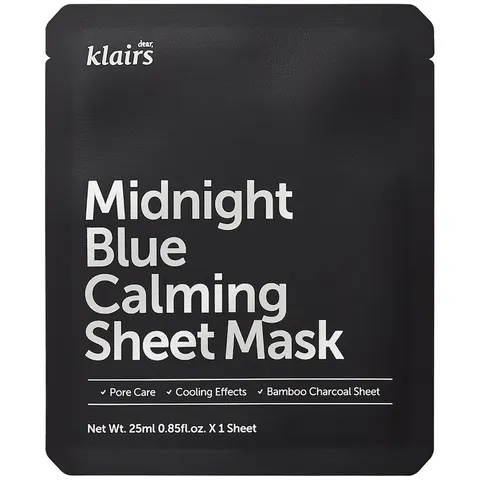 Klairs Midnight Blue Calming Sheet Mask 1 Pcs 25ml – afbeelding 1
