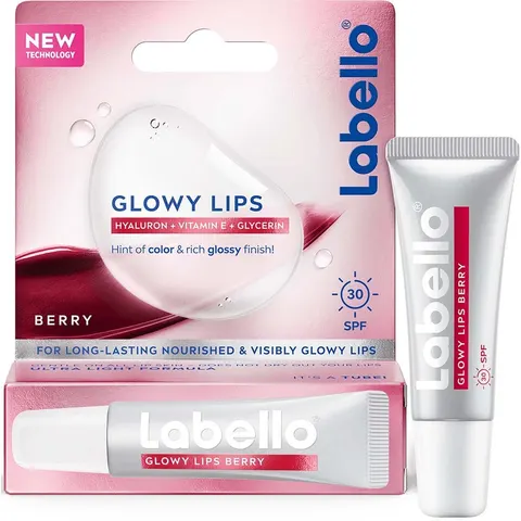 Labello Glowy Lips Berry Tinted SPF30 10 ml – zdjęcie 1