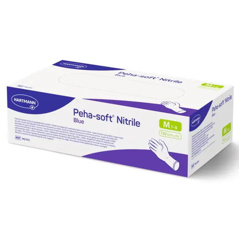 Peha-soft Nitrile Blue M 150 St Handschuhe – Bild 1