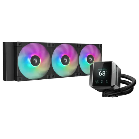 DeepCool MYSTIQUE 360 ARGB Processor All-in-one liquid cooler 12 cm Bl – image 1