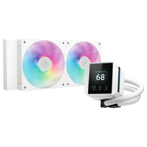 DeepCool Mystique 240 WH ARGB Processor All-in-one liquid cooler 12 cm – image 1