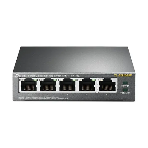 TP-Link TL-SG1005P – Schwarz – Bild 1