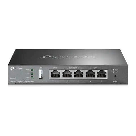 TP-Link Omada ER605 wired router – Schwarz – Bild 1