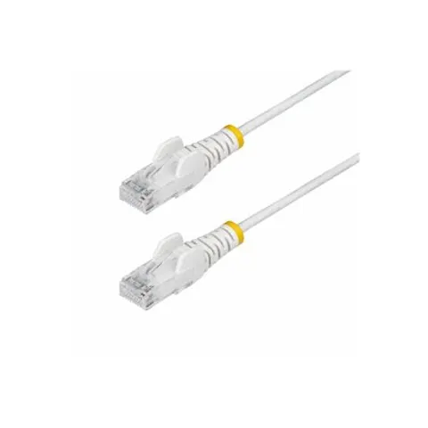StarTech.com Cable de Red Ethernet CAT6 Delgado sin Enganches Blanco de 2m - Cable RJ45 Snagless Sli – imagen 1