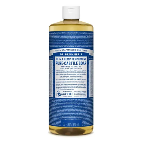Dr. Bronner's Peppermint Liquid Soap 944 ml – image 1