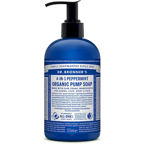 Dr. Bronner's Peppermint Sugar Soap 355 ml 355 ml – image 1