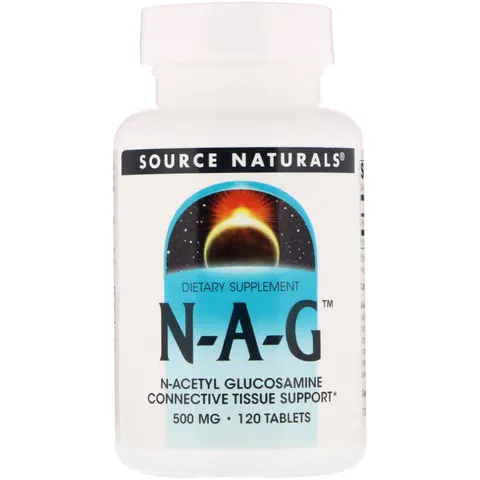 Source Naturals, N-A-G, 500 mg, 120 Tablets – image 1