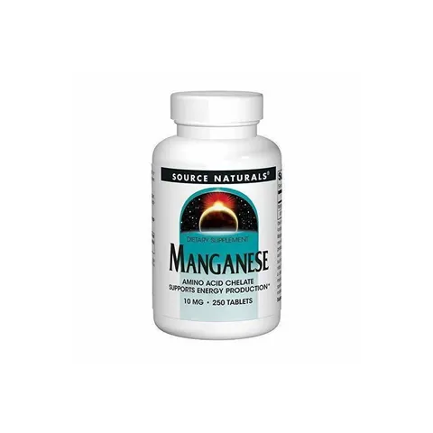 Source Naturals, Manganese, 10 mg, 250 Tablets – image 1