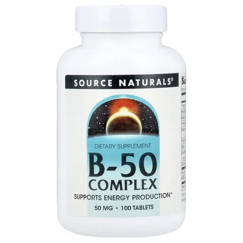 Source Naturals Vitamin B-50 Complex 50 Mg 100 Tablet – image 1