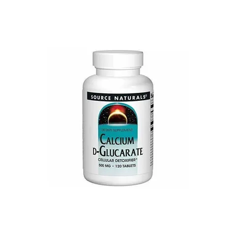 Source Naturals, Calcium D-Glucarate, 120 Tablets (500 mg per Tablet) – image 1