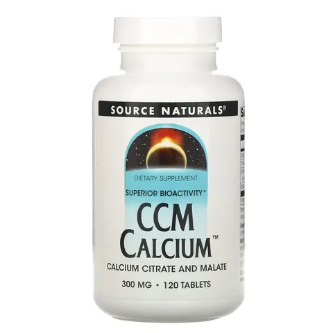 Source Naturals, CCM Calcium, 300 mg, 120 Tablets – image 1