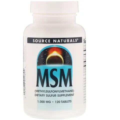 Source Naturals, MSM, 120 Tablets – image 1