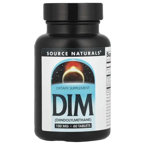 Source Naturals, DIM, (Diindolylmethane), 100 mg, 60 Tablets – image 1