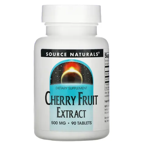 Source Naturals, Cherry Fruit Extract, 500 mg, 90 Tablets – image 1