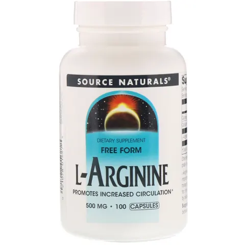 Source Naturals, L-Arginine, Free Form, 100 Capsules – image 1