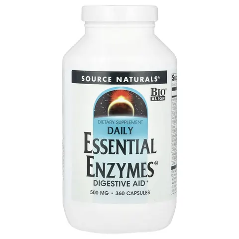 Source Naturals, Daily Essential Enzymes®, 500 mg, 360 Capsules – image 1