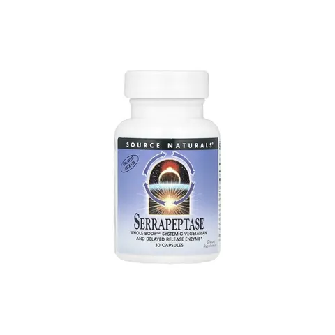 Source Naturals, Serrapeptase, 30 Capsules (60,000 SPU Per Capsule) – image 1