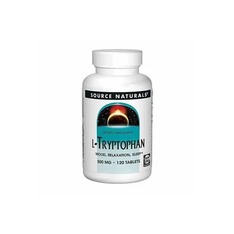Source Naturals, L-Tryptophan, 120 Tablets – image 1