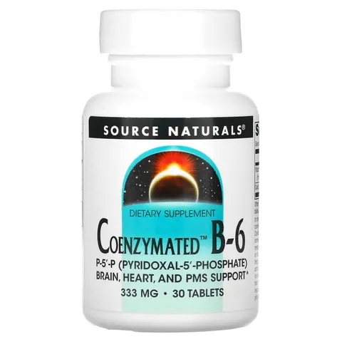 Source Naturals, Coenzymated™ B-6, 30 Tablets – image 1
