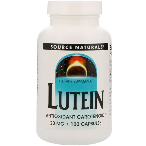 Source Naturals, Lutein, 20 mg, 120 Capsules – image 1