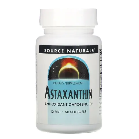 Source Naturals, Astaxanthin, 12 mg, 60 Softgels – image 1