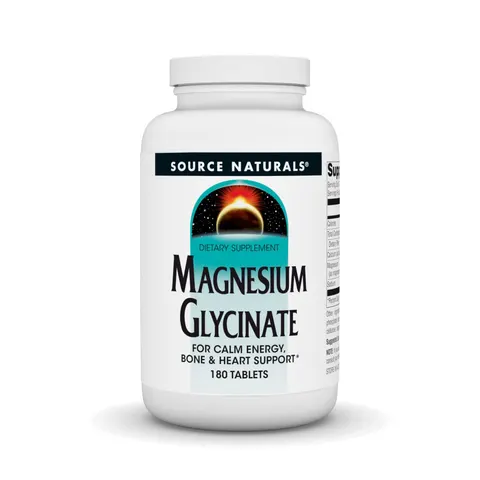 Source Naturals, Magnesium Glycinate , 180 Tablets – image 1