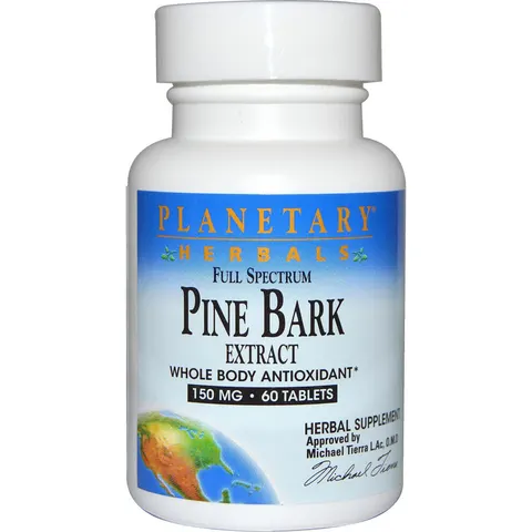 Planetary Herbals, Full Spectrum Pine Bark Extract, 150 mg, 60 Tablets – image 1