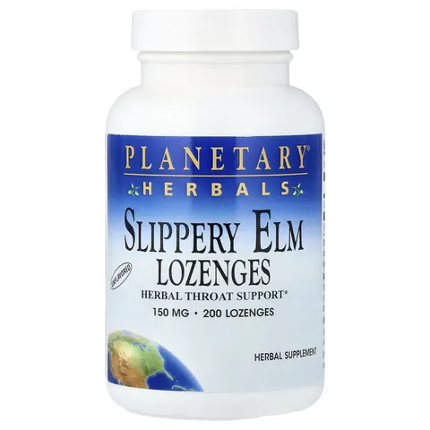 PLANETARY HERBALS Slippery Elm Lozenges Unflavored 200 Count – image 1