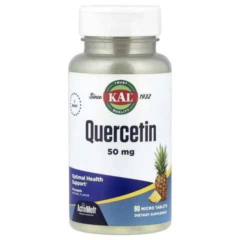 KAL, Quercetin, Pineapple, 50 mg, 90 Micro Tablets – image 1