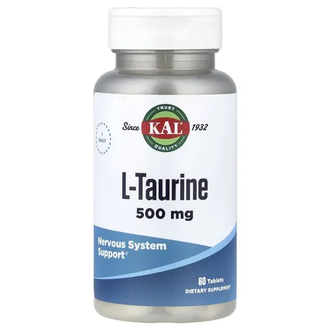 KAL, L-Taurine , 500 mg, 60 Tablets – image 1