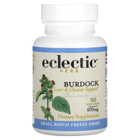 Eclectic Herb, Burdock, 400 mg, 90 Veg Caps – image 1