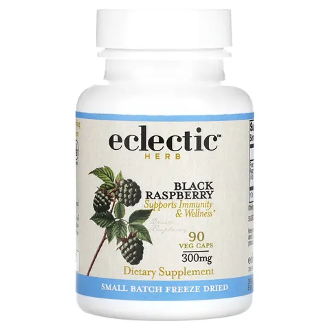 Eclectic Herb, Black Raspberry, 300 mg, 90 Veg Caps – image 1
