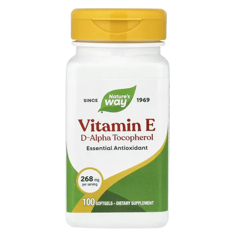 Nature's Way, Vitamin E, 268 mg, 100 Softgels – image 1