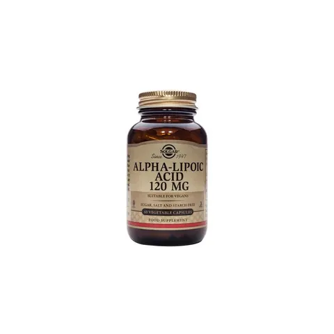 Solgar ALPHA LIPOIC ACID 120mg 60 VCaps – imagen 1