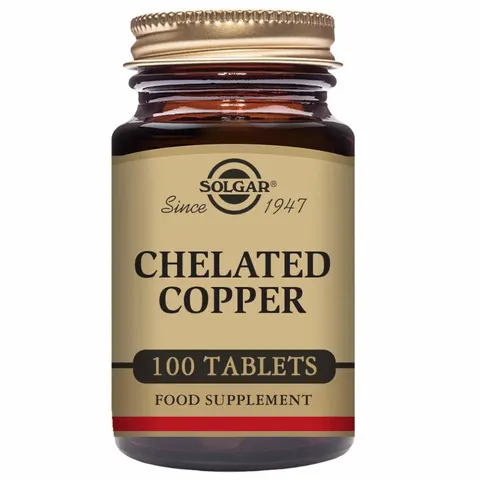 Solgar Chelated Copper 100 Tablets – image 1