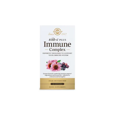 Solgar Ester-C Plus Immune Complex 60 Softgels – image 1