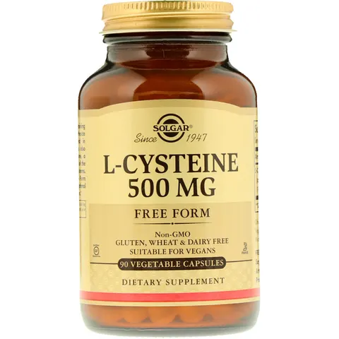 Solgar, L-Cysteine, 500 mg, 90 Vegetable Capsules – image 1