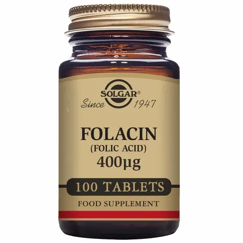 Solgar Folacin Ácido Fólico 400 µg 100 comprimidos – image 1