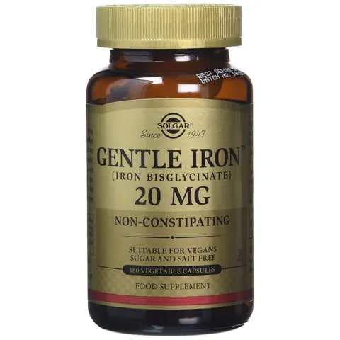 Solgar Hierro Gentle 20 mg 180 Caps – imagen 1