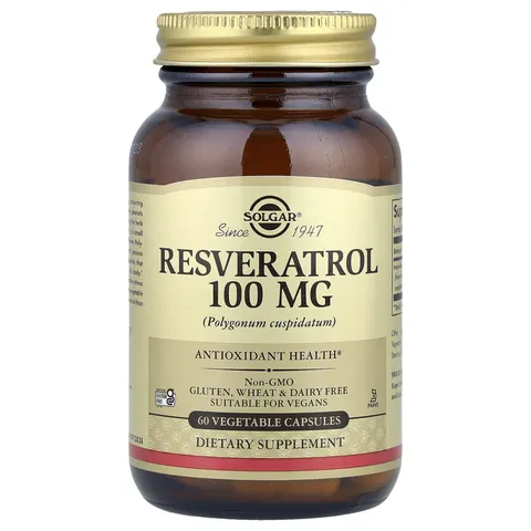 Solgar Resveratrol 60 Cápsulas Vegetales – imagen 1