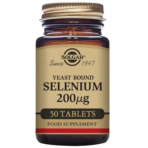 Solgar Selenium 200ug (Yeast Bound) Tabs 50 – image 1