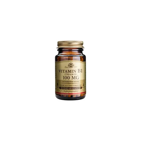 Solgar vitamina b1 100mg. 100cap – imagen 1