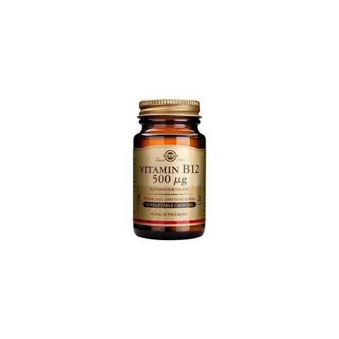 Solgar Vitamin B12 500 ug Vegetable Capsules, 50 – image 1